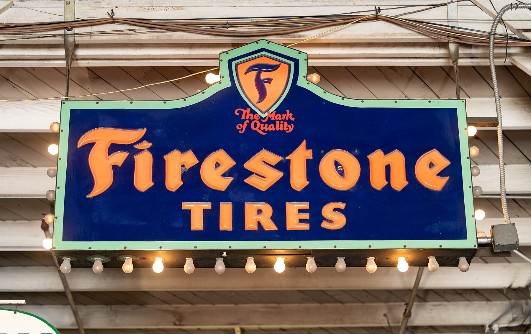 Large Illuminated Firestone Tires Sign | Gooding Christie's