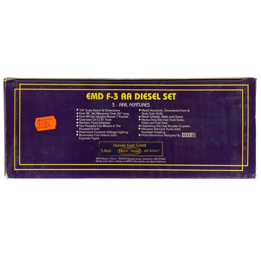 M.T.H. EMD F-3 AA Diesel Set