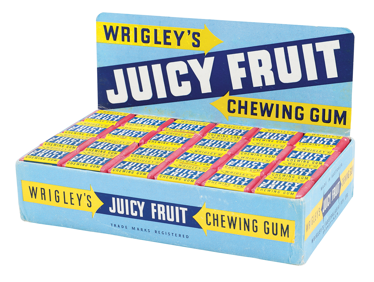 Wrigley's Juicy Fruit Gum Box Antique Advertising LLC