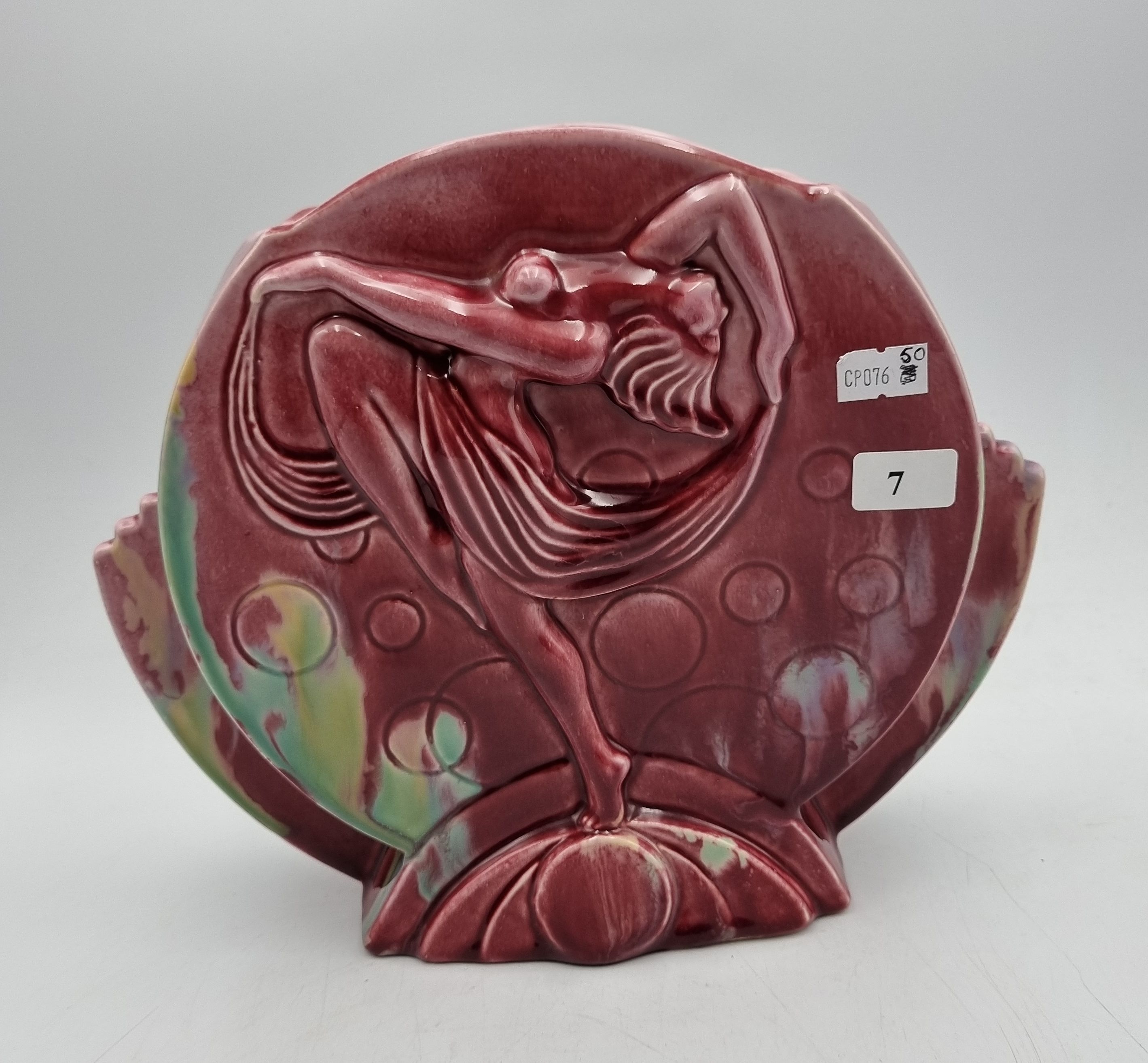 7 · AN (UNMARKED) MCP ART DECO VASE