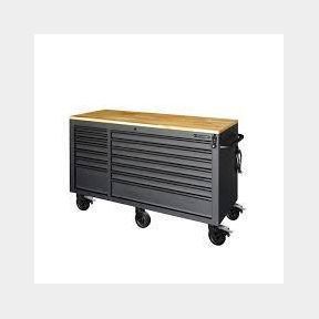 Husky 62 in. W x 24 in. D Heavy Duty 14-Drawer Mobile Workbench Cabinet WALL J