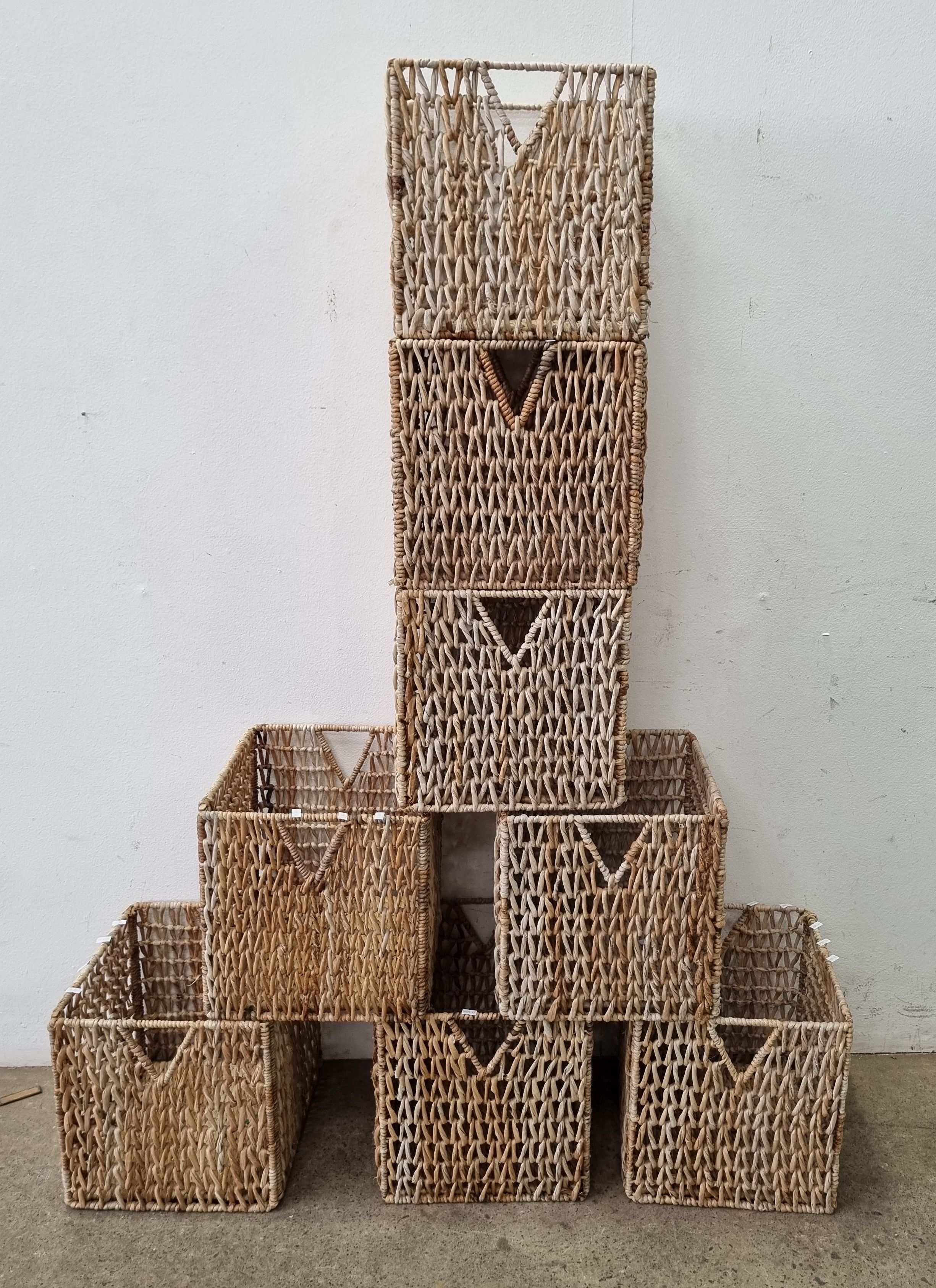 A Group Of Cane Baskets