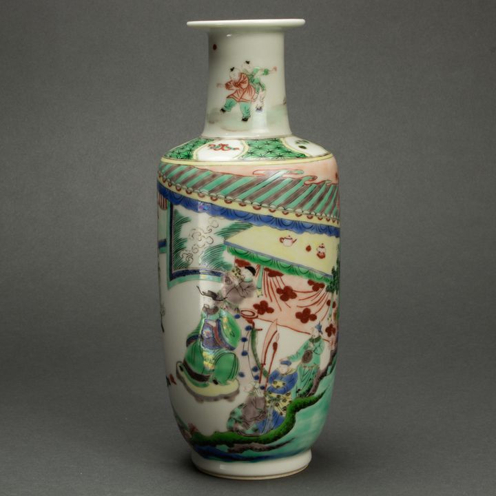 Chinese famille verte vase