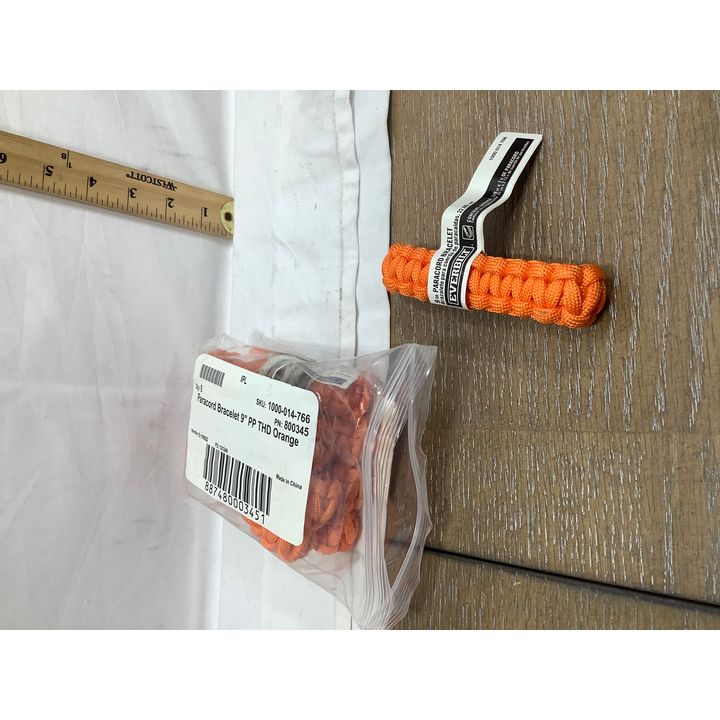 Buying (8) Paracord Bracelet 9" PP THD Orange