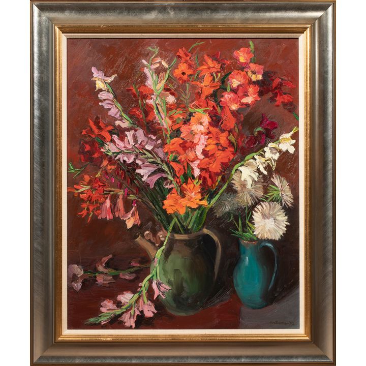 Painting, Still Life with Daylilies