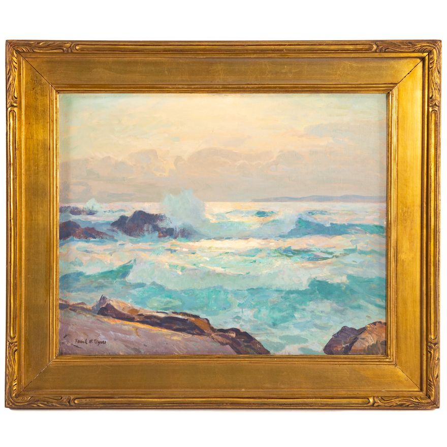 Frank Harmon Myers. "The Bay at Evening," oil