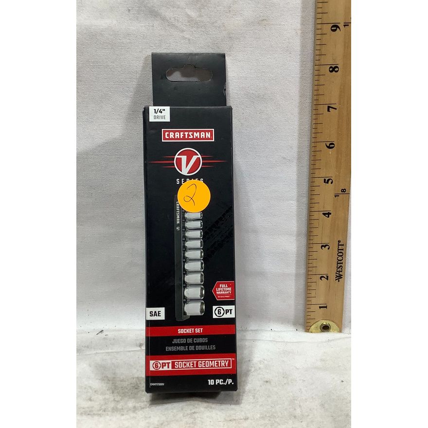Craftsman V Series 1/4" Drive Standard 10pc Socket Set