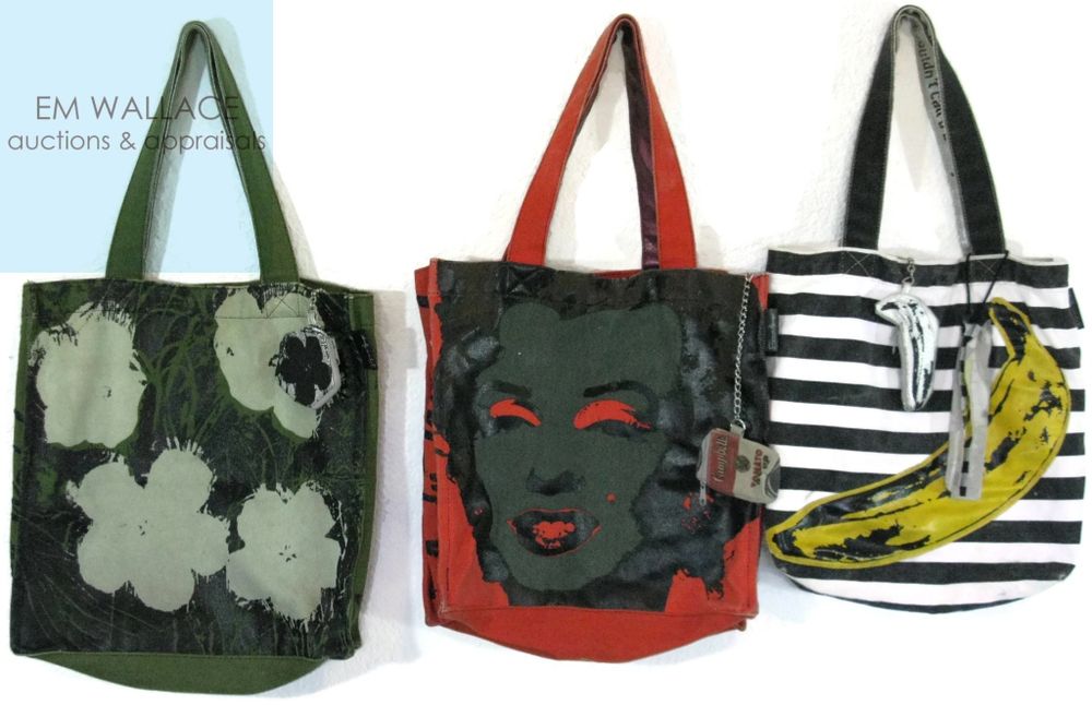 3 Andy Warhol Foundation Silkscreen Bags Lofty Marketplace Andy Warhol Foundation Silkscreen Bags