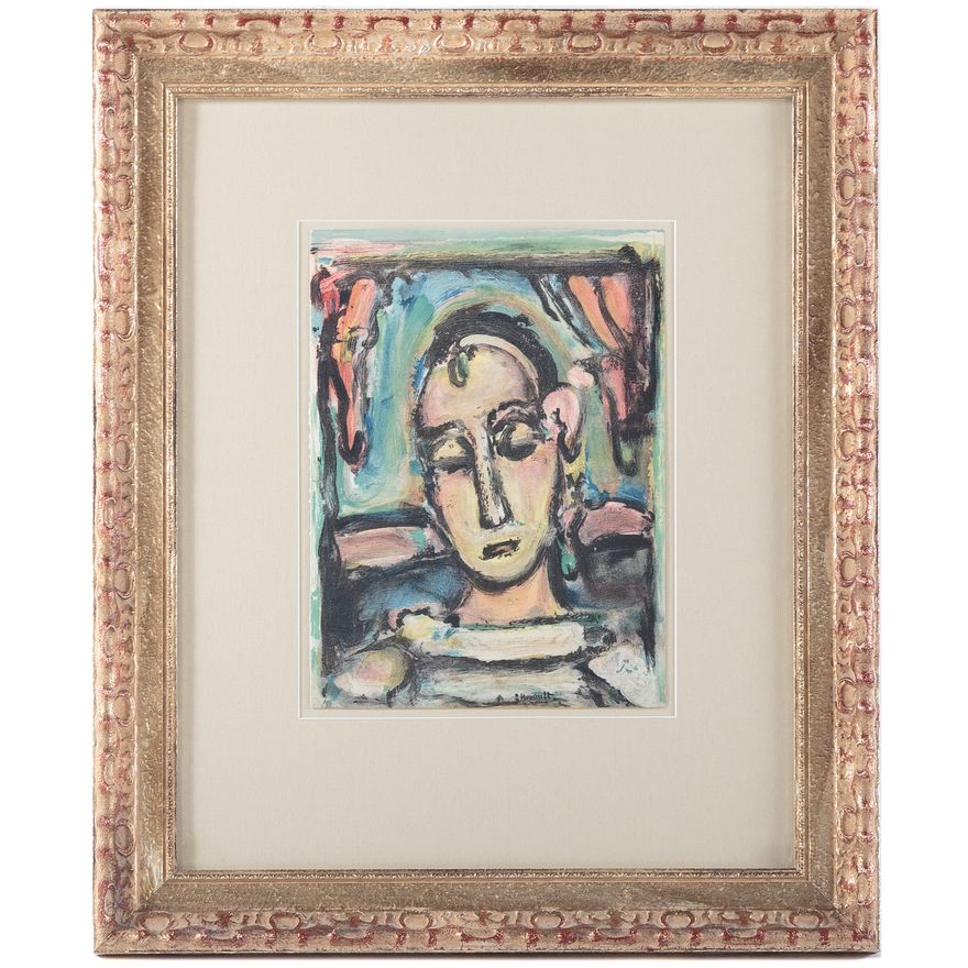 Georges Rouault. "Tete de Jeune Fille"