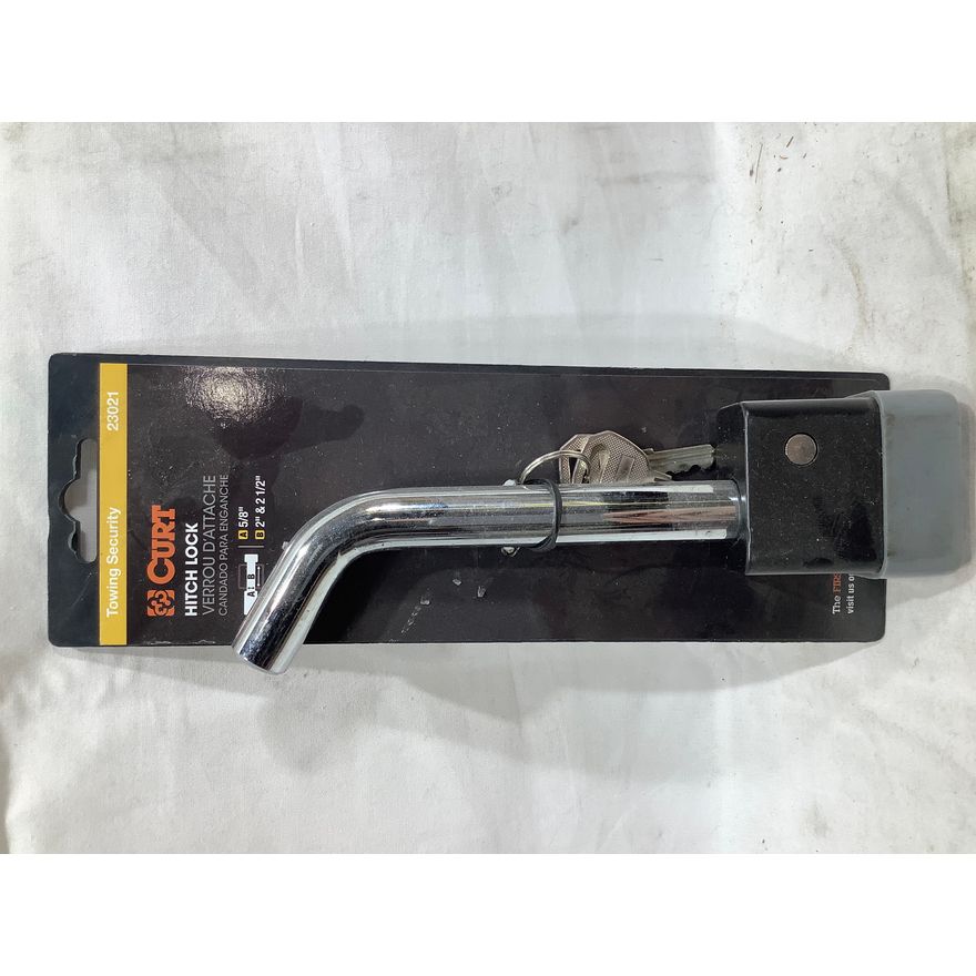 Curt Hitch Lock, Towing Security, With 2 Keys