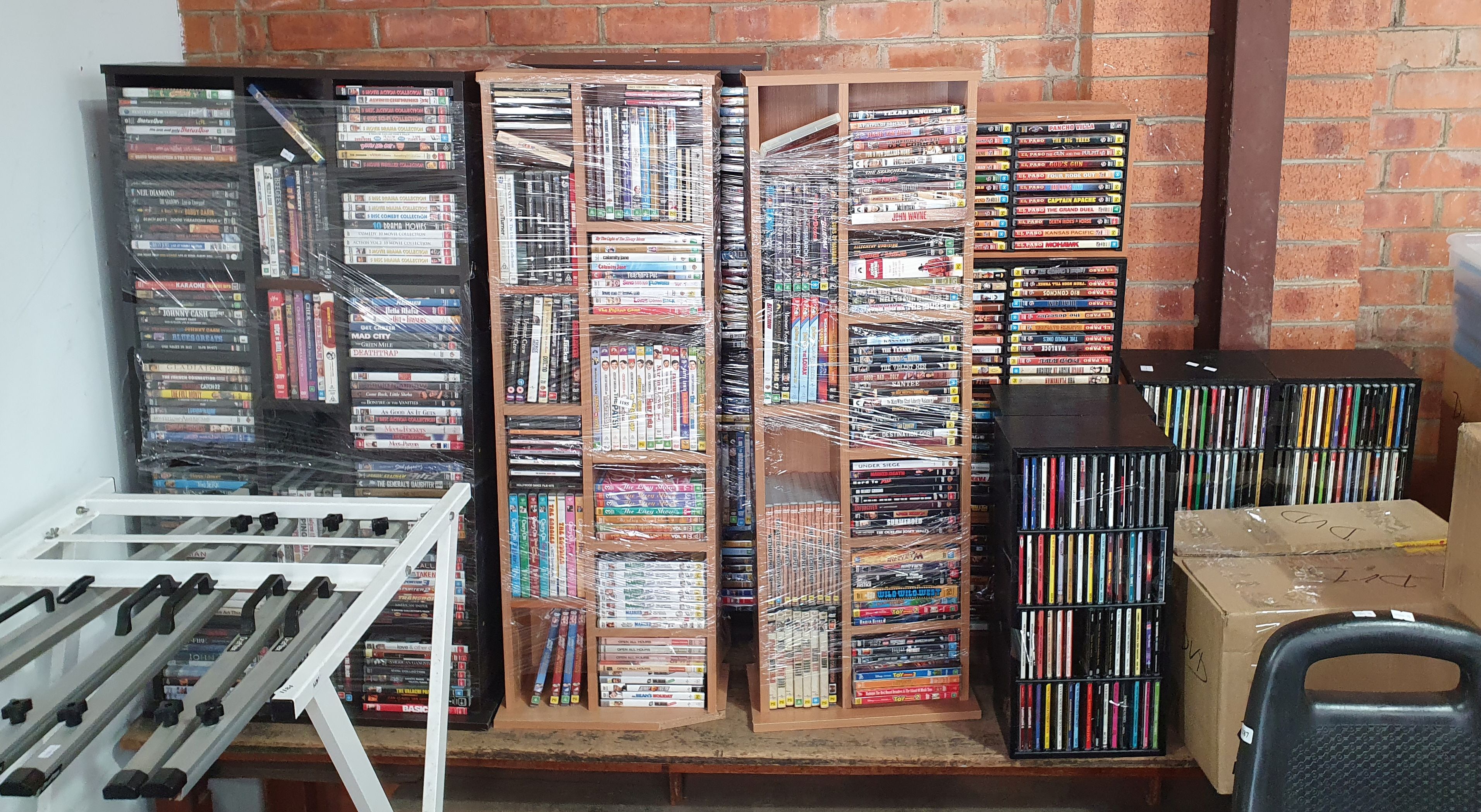 A Large Group Of Dvd'S