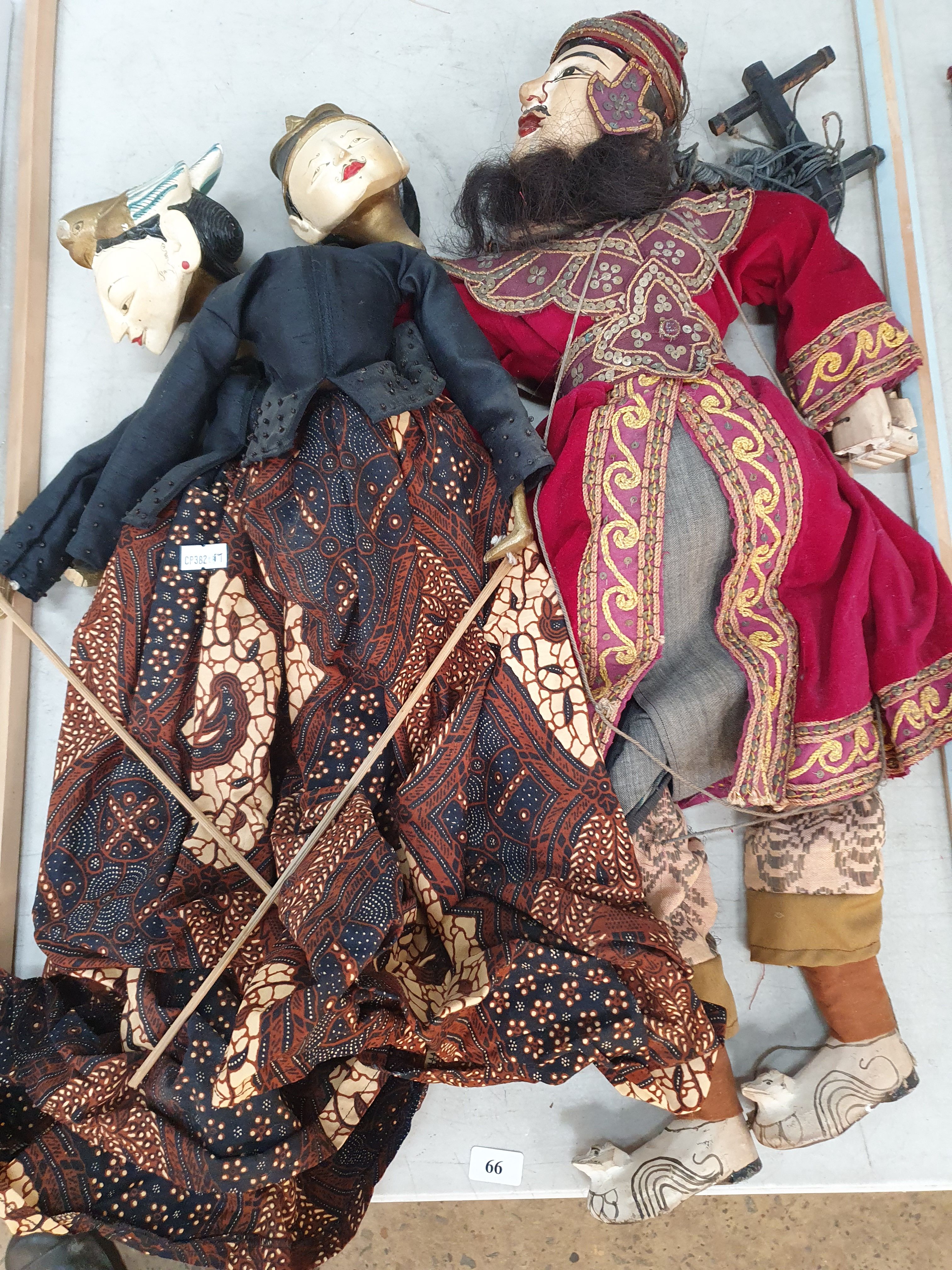 66 · THREE MARIONETTE PUPPETS