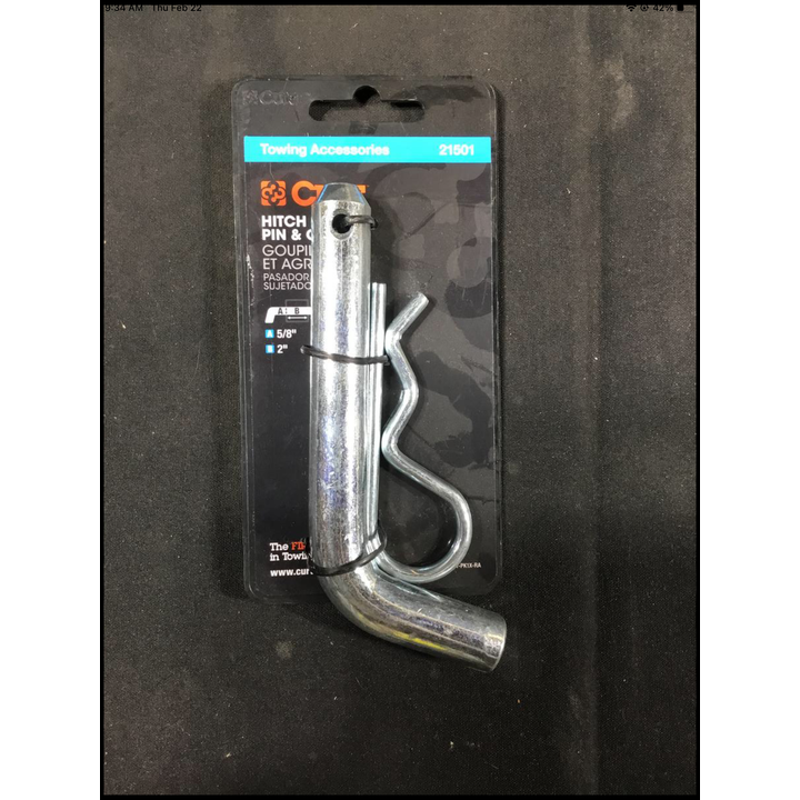 Curt Towing Accessories Hitch Pin & Clip - A: 5/8" B: 2"