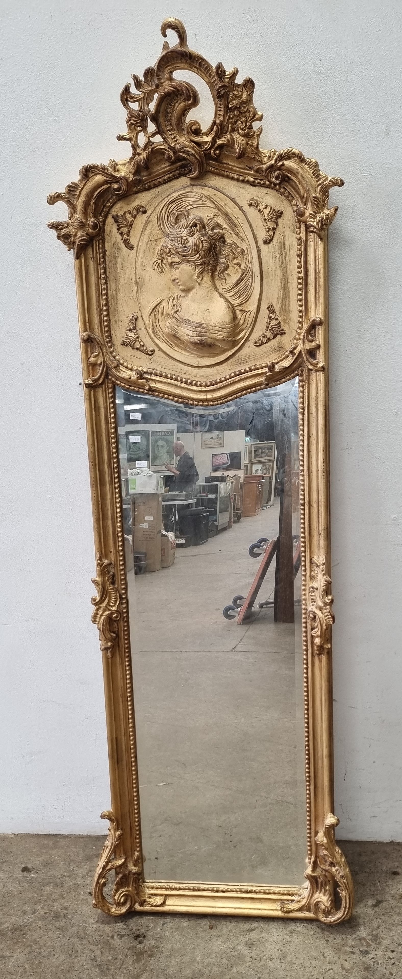 A Gilt Framed Pier Mirror