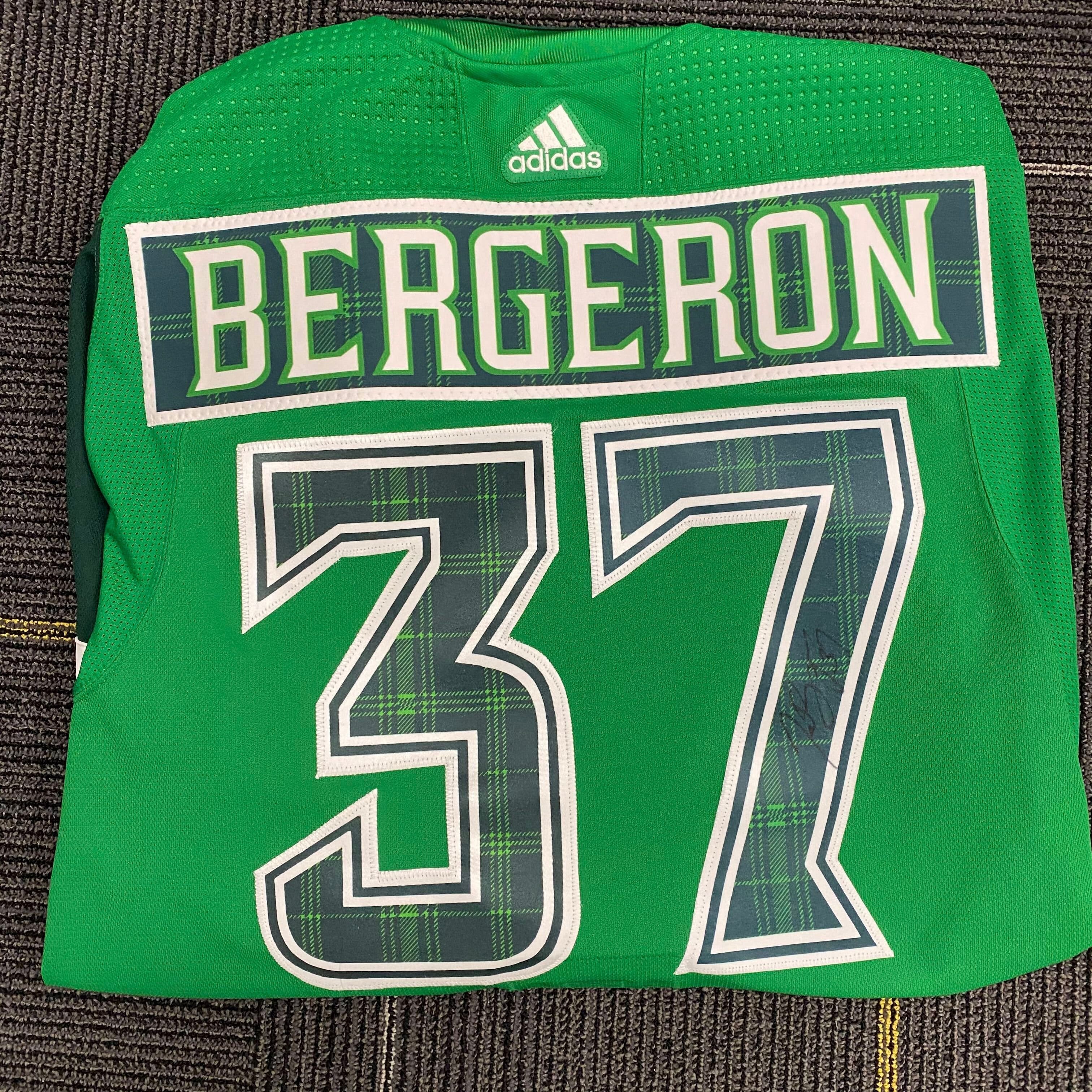 Charitybuzz: Patrice Bergeron Autographed Boston Bruins Jersey