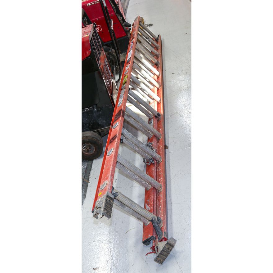 A 24 Foot Werner Fiber Glass Ladder