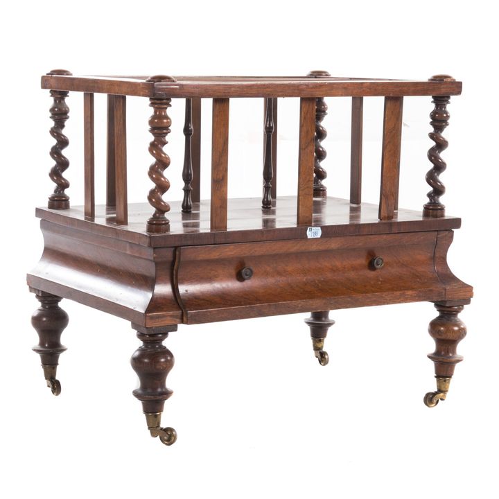 Victorian rosewood Canterbury