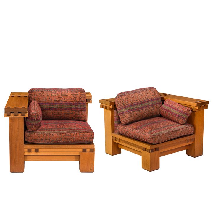 Berkeley Mills, Prairie Corner Chairs, Pair