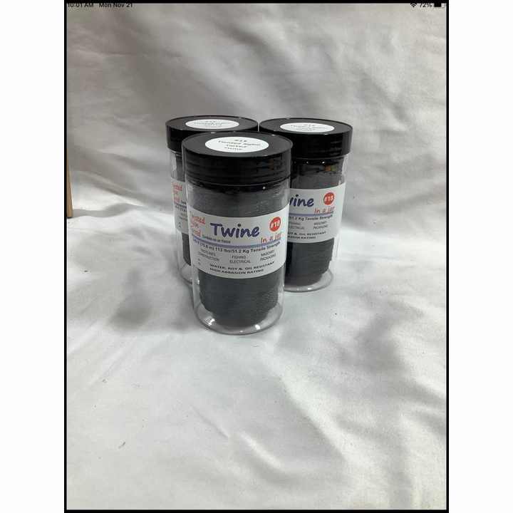 Buying (3) Twine Twisted Nylon Tarred #18 (249ft) Black