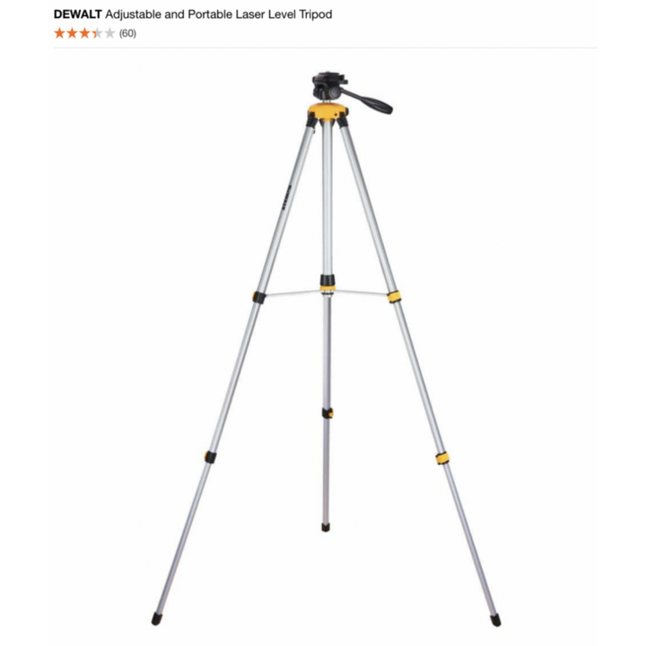 DeWalt Adjustable & Portable Laser Level Tripod