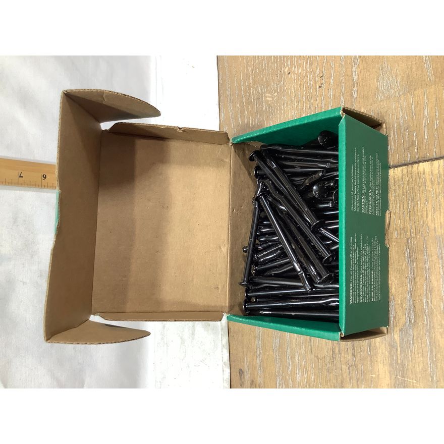 Hillman 1/4" x 3-1/2" Black Perma-Seal Coated 100ct Spikes