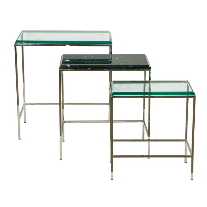 Contemporary, Nesting Tables, Suite of Three