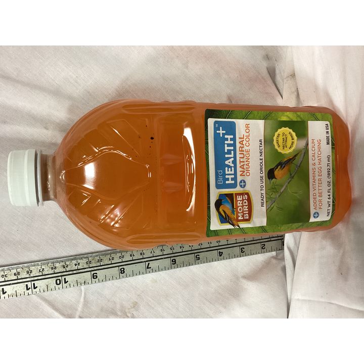 More Birds Bird Health Natural Orange Color Oriole Nectar- 64oz