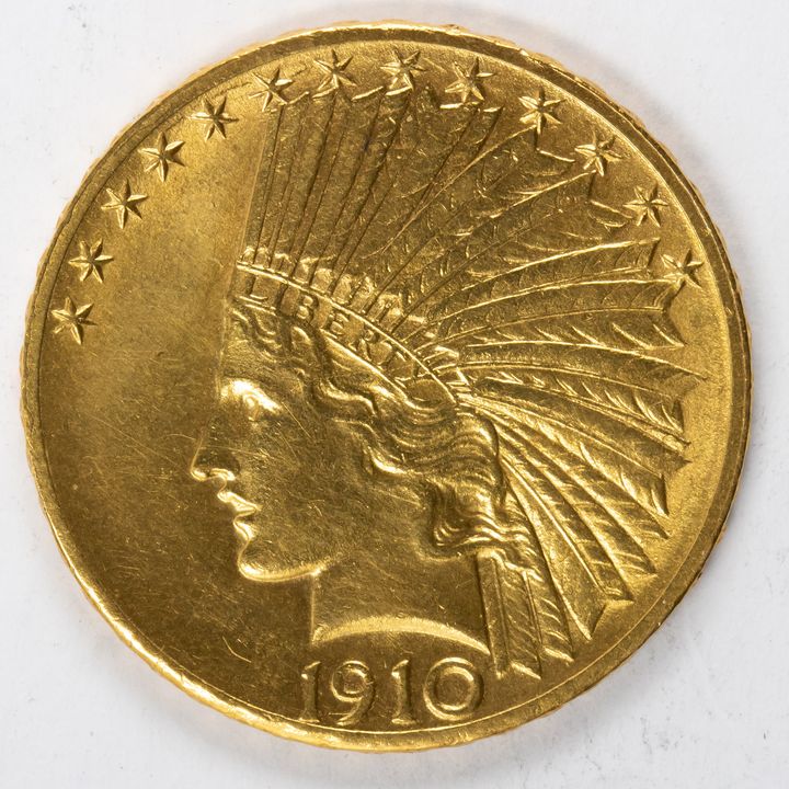 1910 D $10 Gold Eagle Indian Head
