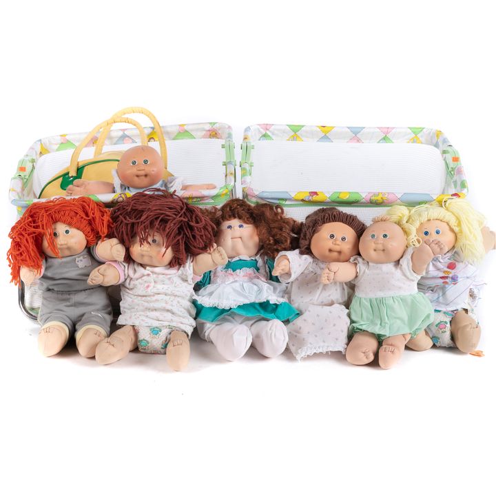Seven Cabbage Patch Kids & Accessories