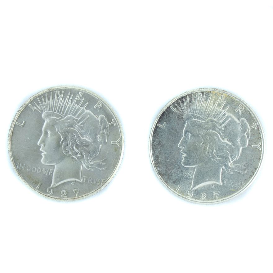 (Lot of 2) Peace Dollars