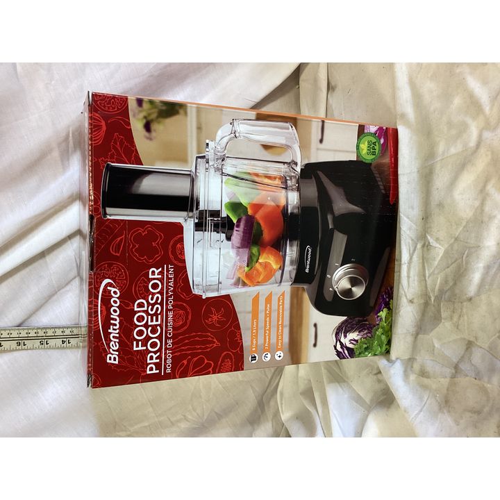 Brentwood Food Processor (8 Cups/1.9L) 2 Powerful Speeds + Pulse