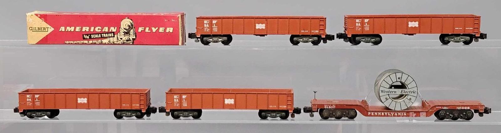 Five American Flyer Postwar S Gauge Freight Cars Toys Trains And 