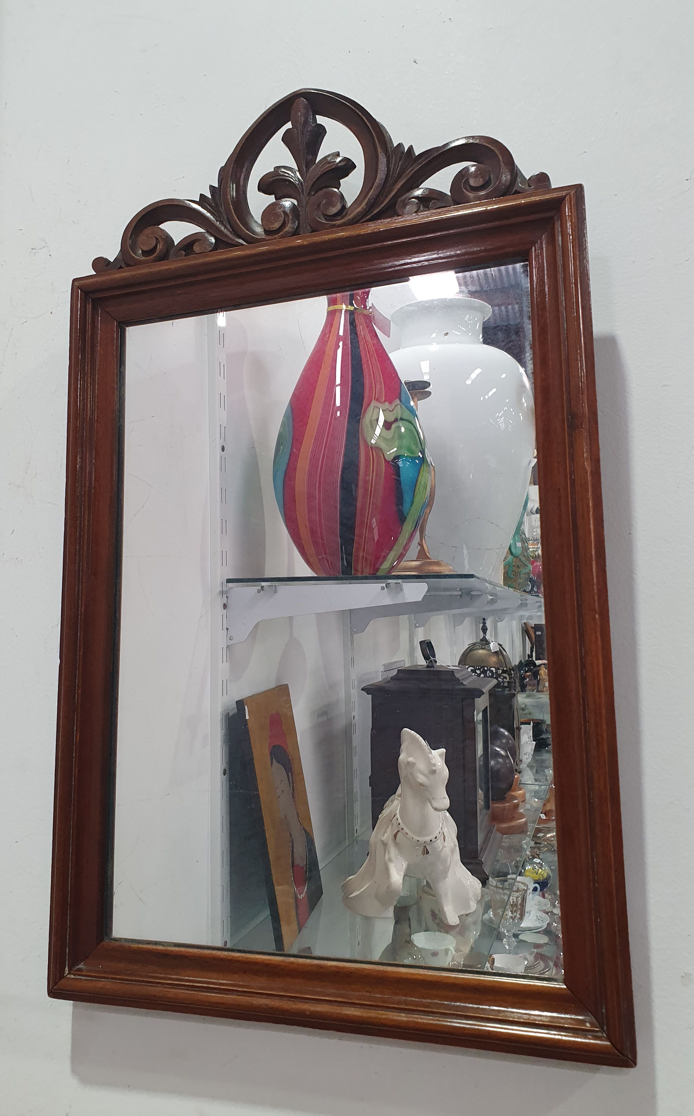 An Early 20th Century Carved Wooden Mirror Frame