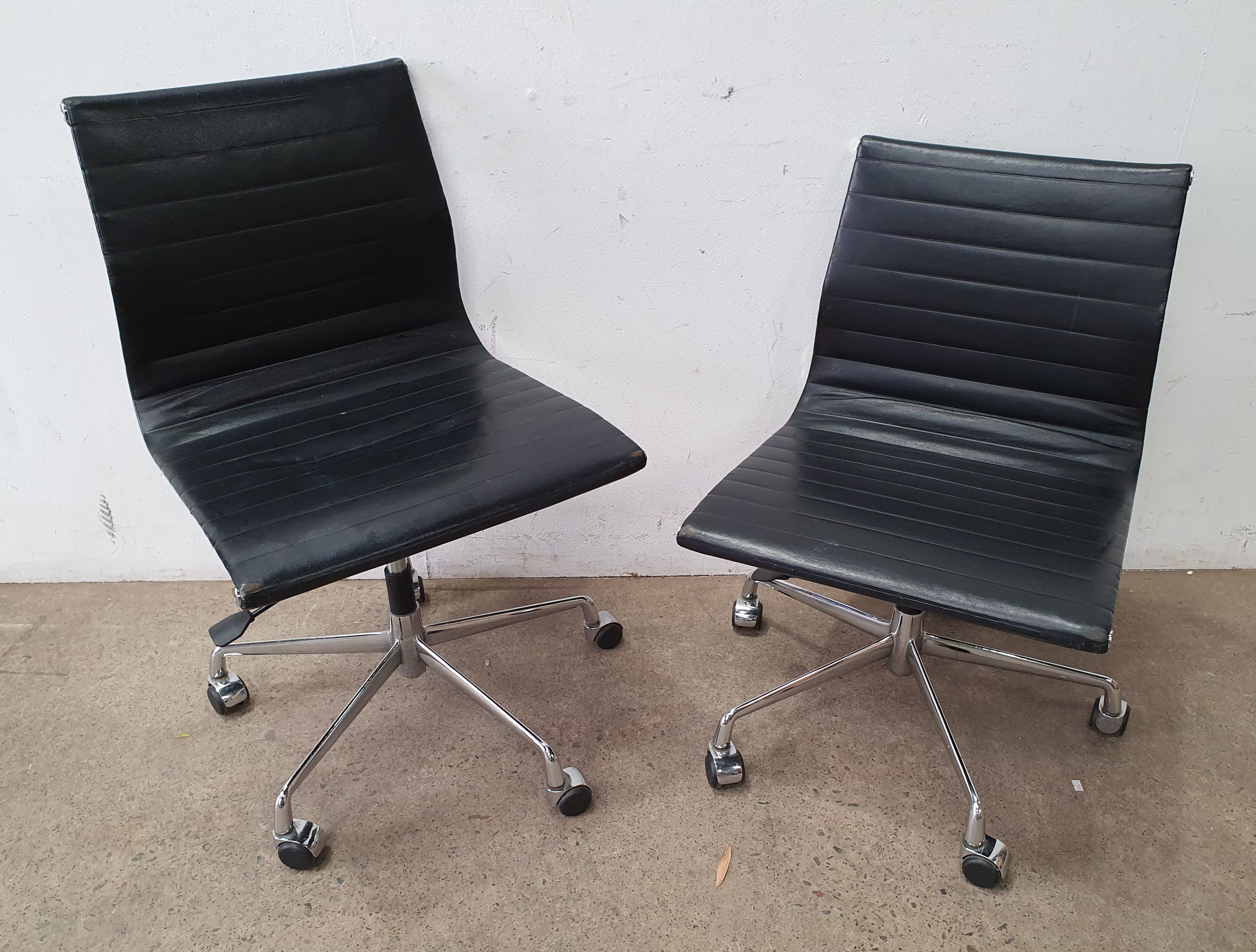 TWO VARIOUS EAMES STYLE CHAIRS