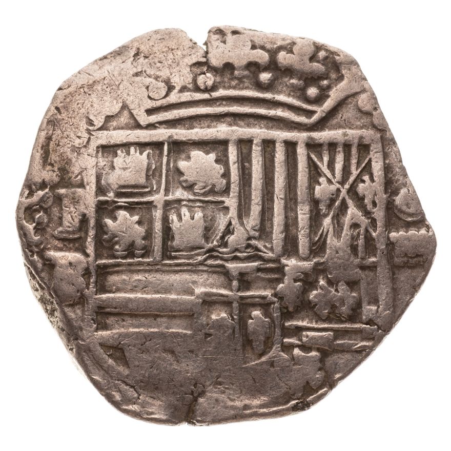 Phillip II 4 Reale Silver Cob 1556-1598