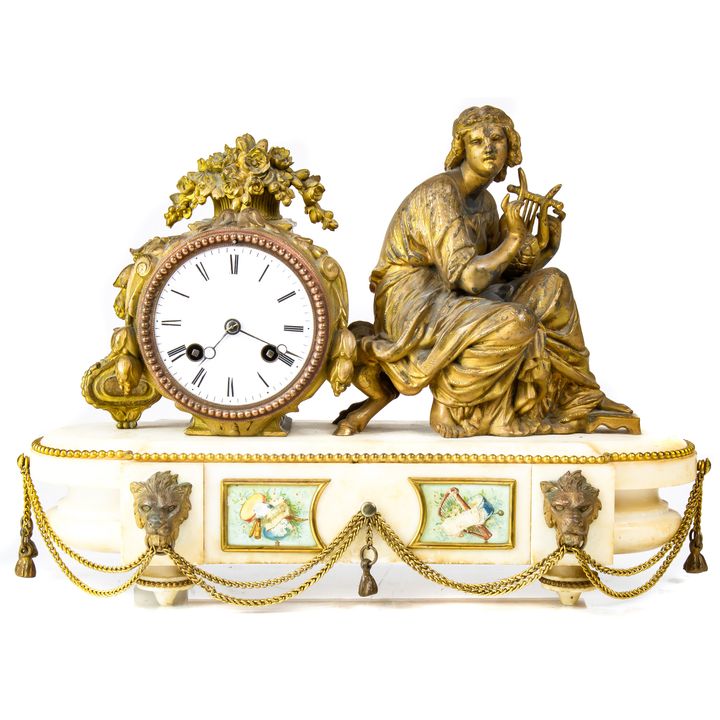 Louis XVI style gilt metal