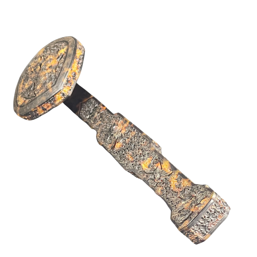 玳瑁雕诗文插屏 玳瑁如意 TURTLE SHELL SCEPTRE | Atasbid