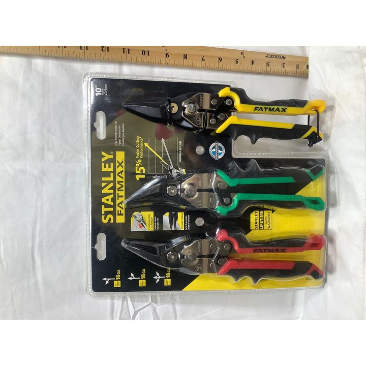 Stanley Fatmax Ergo Aviation Snips Set - Left, Right, & Straight 10"