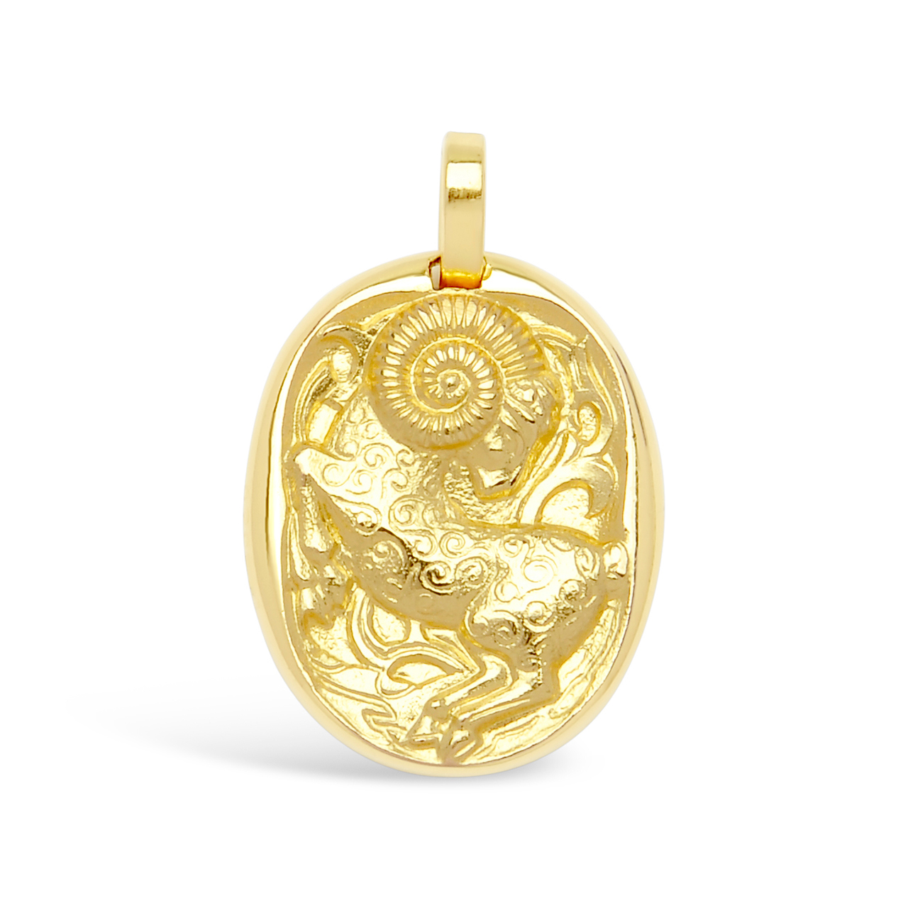 A Gold Astrological Pendant, Cartier 