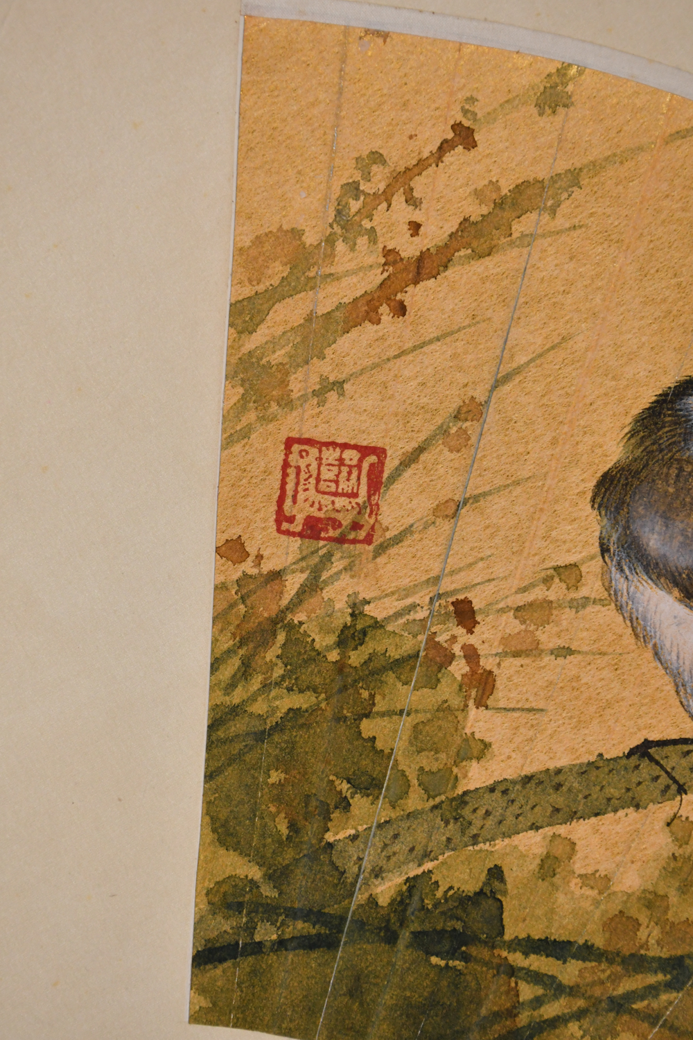 謝稚柳(1910-1997）款花鳥扇面| Stunning Arts Gallery & Auction Inc