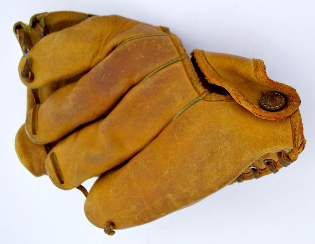 Vintage 1950’s Leather Denkert Mickey Mantle Pro Master Baseball Glove #G84