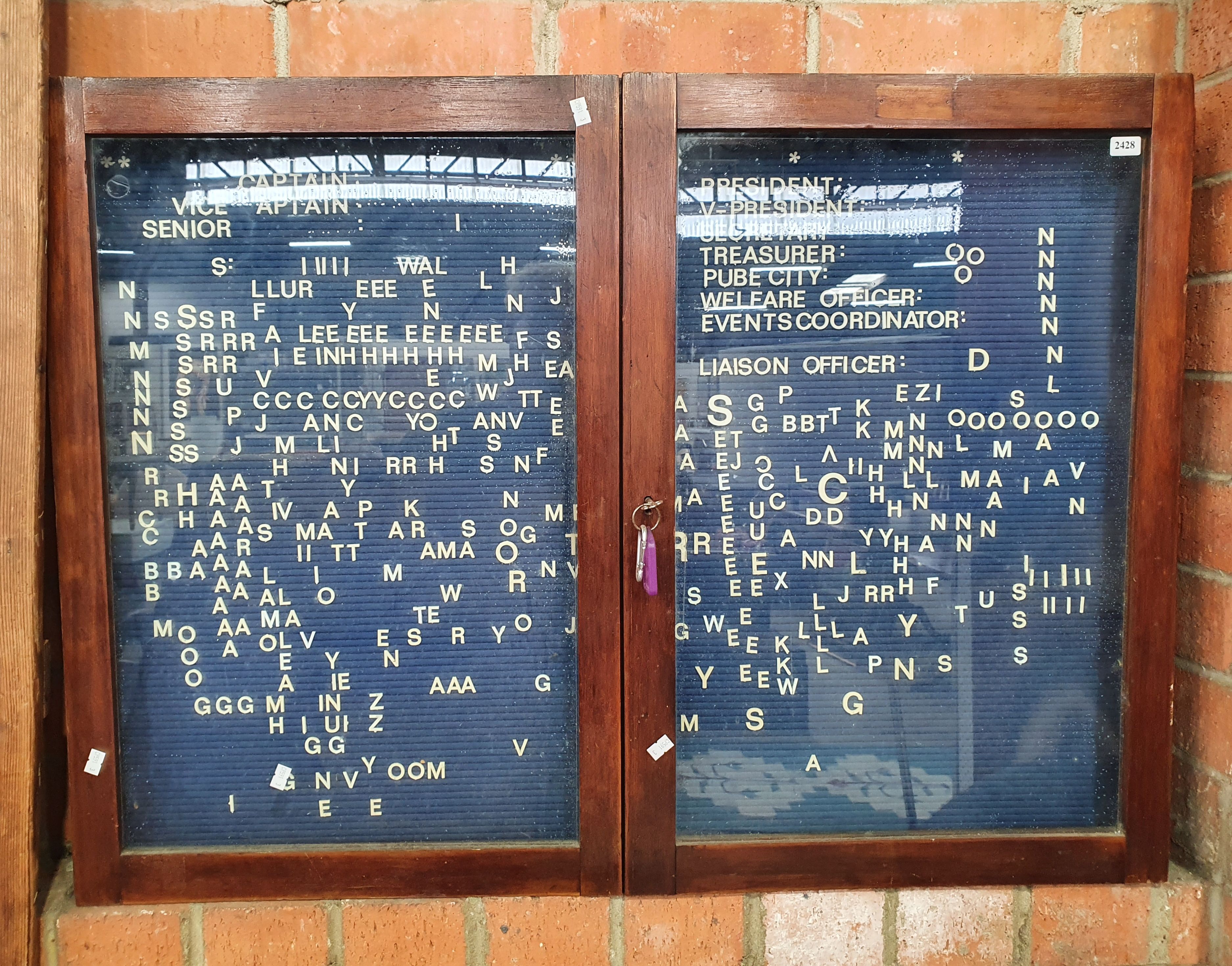 A Movable Letter Notice Board