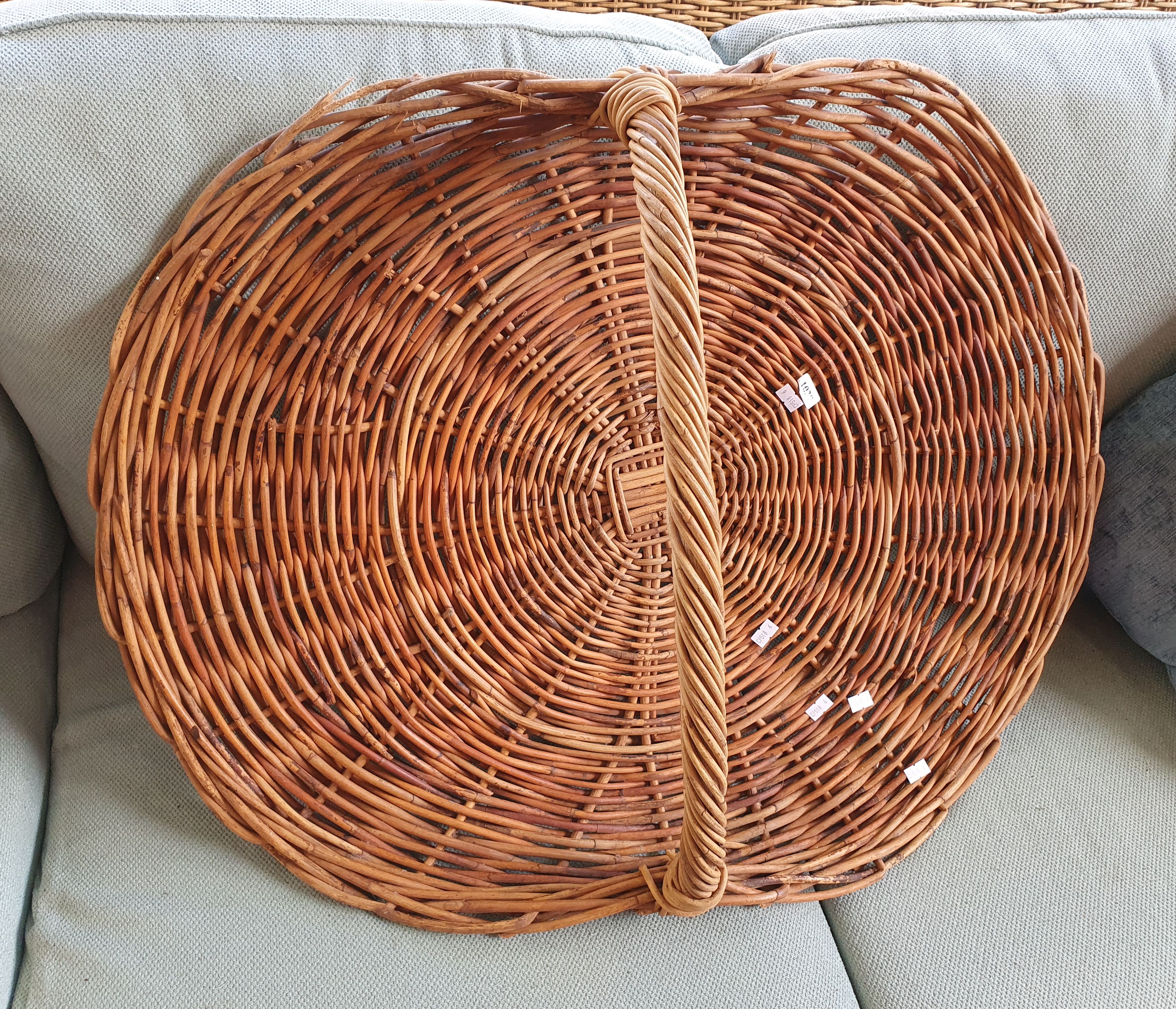 A Wicker Flower Basket