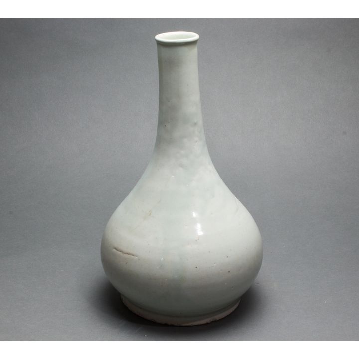 Korean white glazed bottle vase