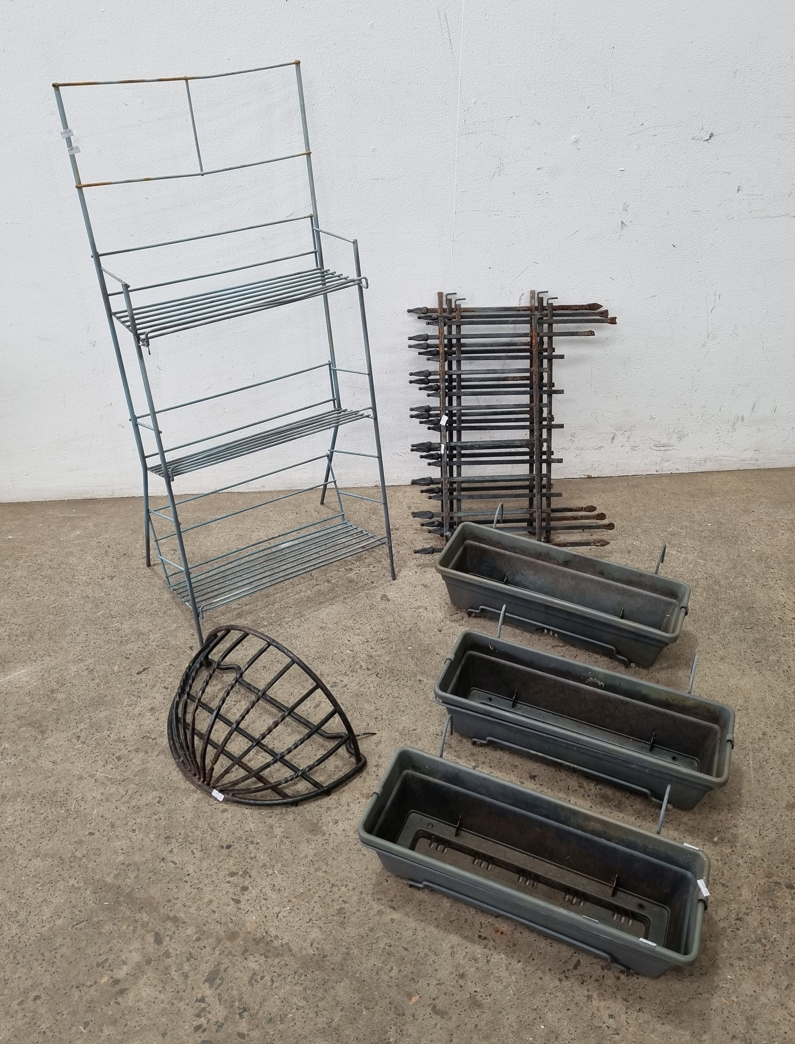 A Group Of Garden Metalware And Planters