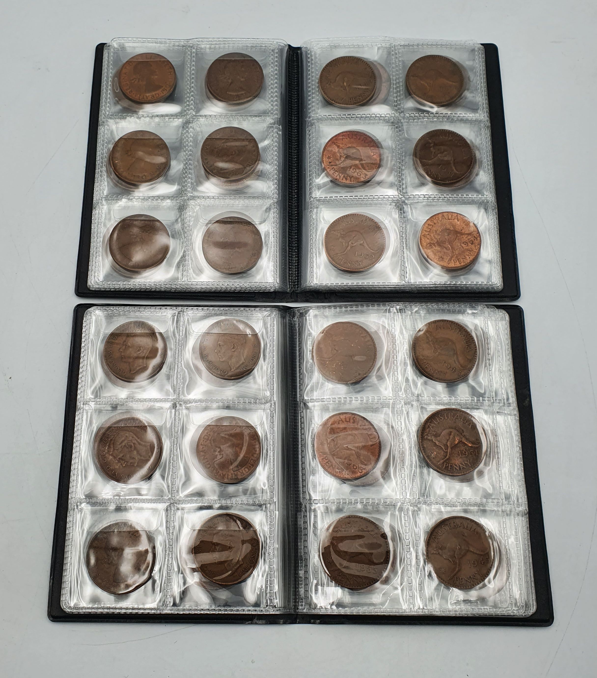 TWO ALBUMS OF AUSTRALIAN PENNIES