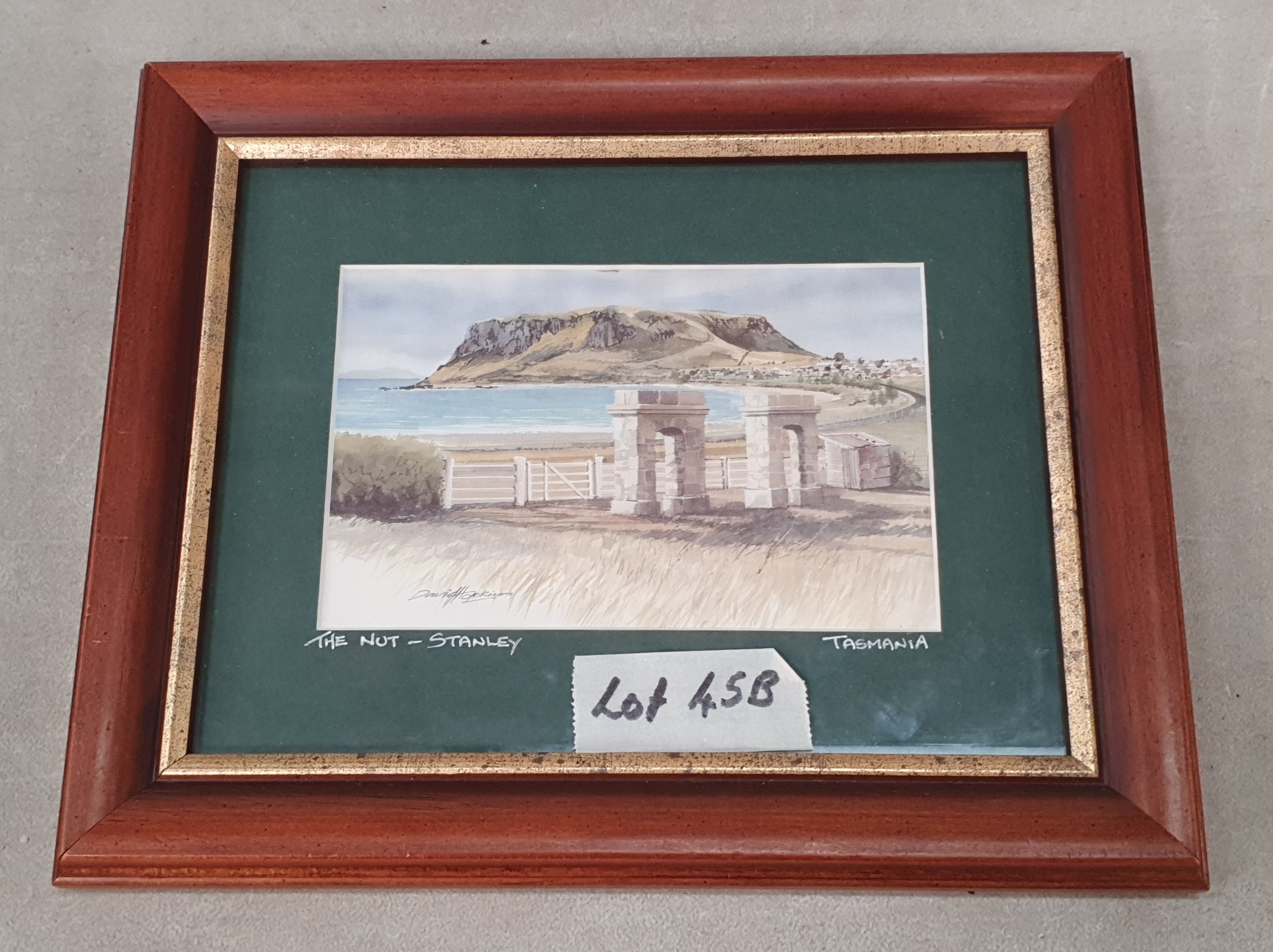 45B · A FRAMED PRINT OF THE NUT STANLEY TASMANIA