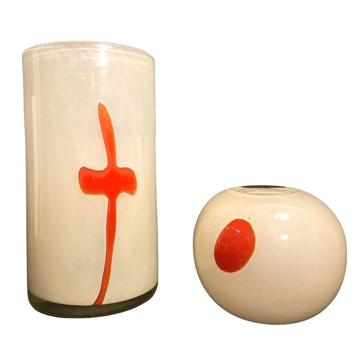 Post Modern Art Glass Vases HENRY DEAN