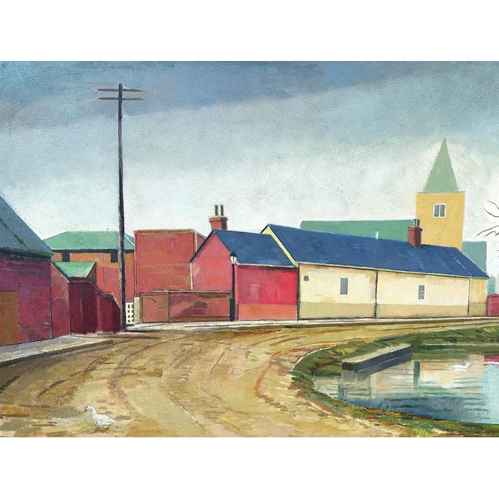 DUNCAN HANNAH (1952-2022) Oil on Canvas "Fiction", Large Scale