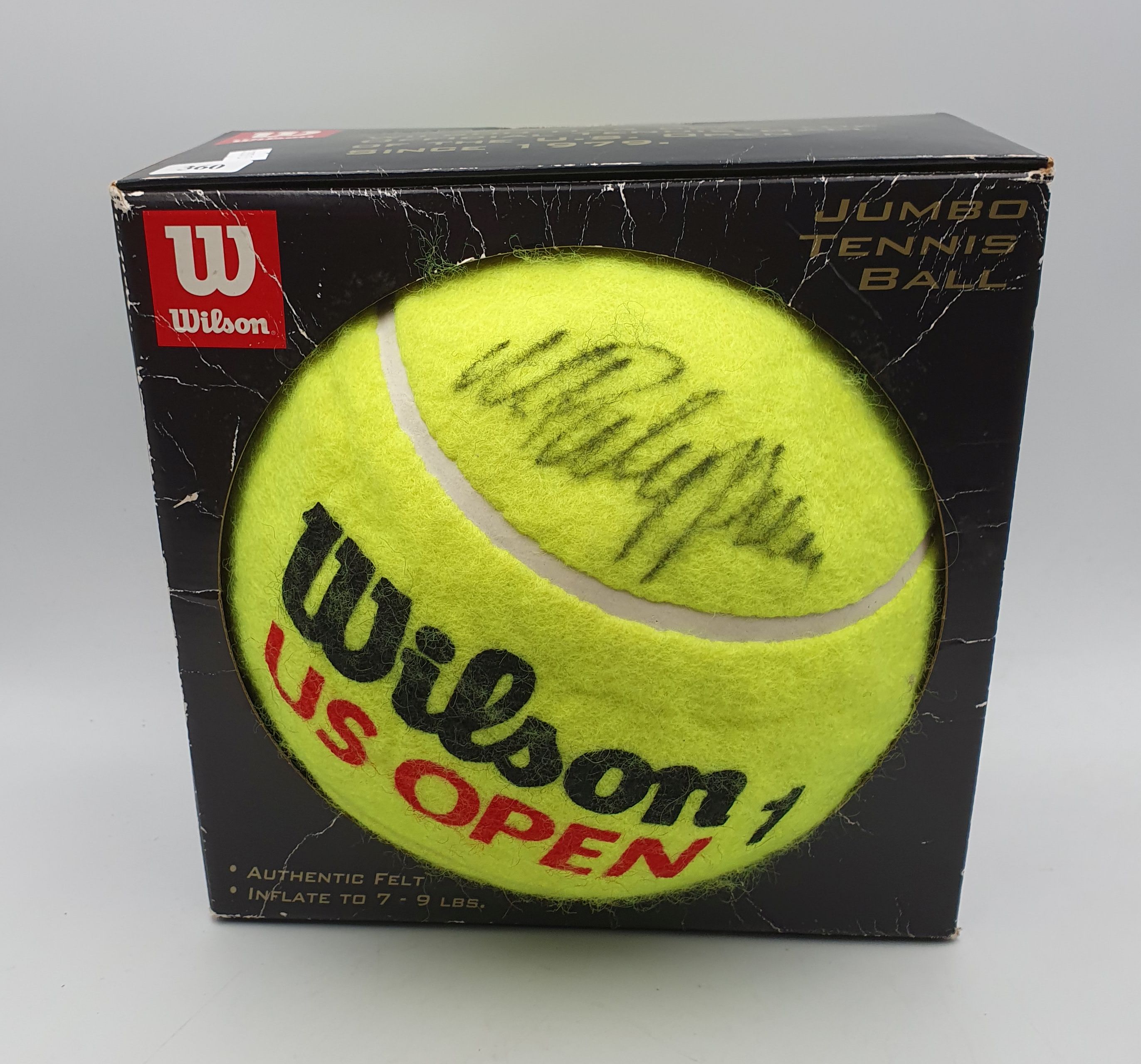 360 · A WILSON PROMOTIONAL SIGNED JUMBO TENNIS BALL